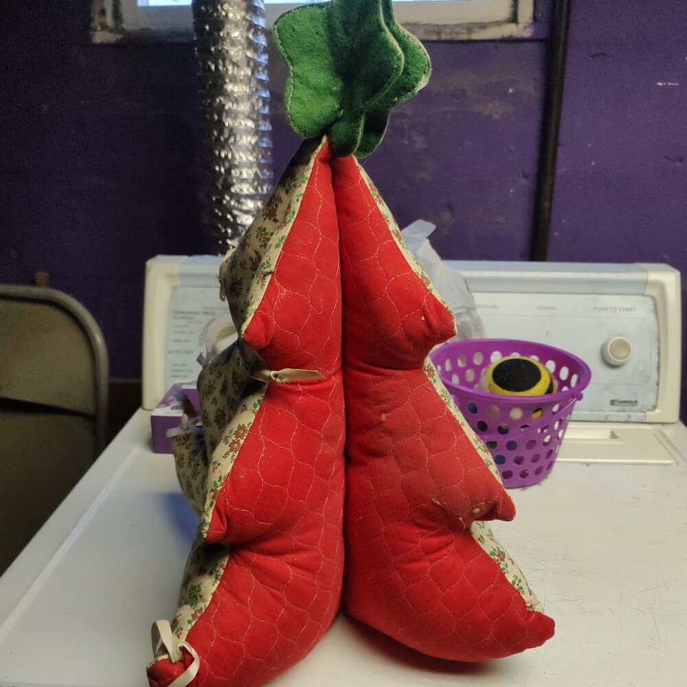 Vintage cloth holiday tree